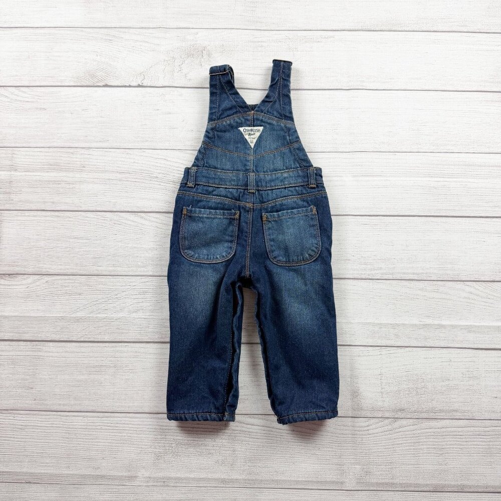 Oshkosh Fleece Lined Denim Overalls - Picture 4 of 4